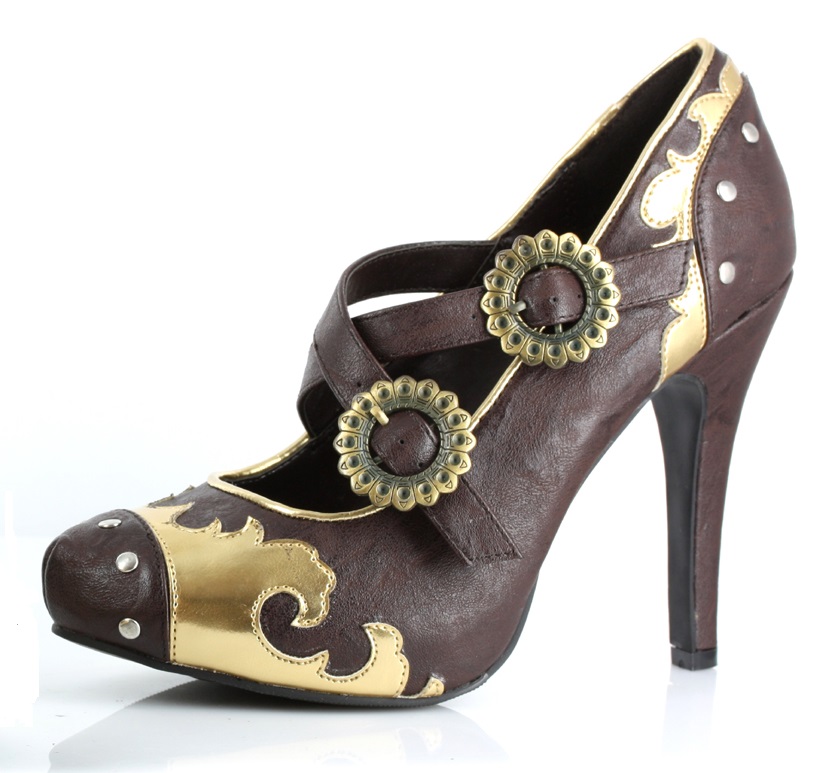 Steel - 4 Inch Heel Fiesty Flames Studded Pump